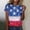 Tops-401Navy, variant on Xdegoge 4Th of July Patriotic T Shirt for Women USA American Flag Short Sleeve Crewneck Stars and Stripes Regular Fit Summer Tops Independence Day Festival Wear