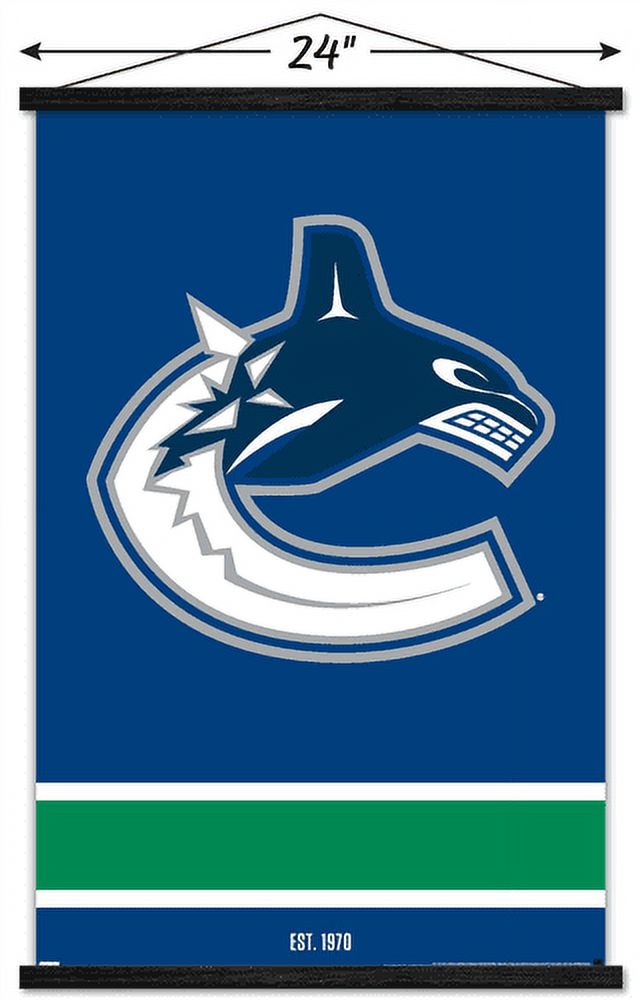 NHL Vancouver Canucks - Logo 21 Wall Poster with Magnetic Frame, 22.375" x 34"