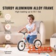 thumbnail image 2 of KFFKFF Toddler Balance Bike, 12" Featherweight Aluminum Compound Youth Cycle with Modifiable Saddle & Steering Bar, EVA Foam Wheels, Pedal-Free Youth Equilibrium Two-Wheeler Present, 2 of 9