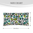 Disketp Green Leopard Pillowcase, Queen Size Pillow Cases for Bedroom