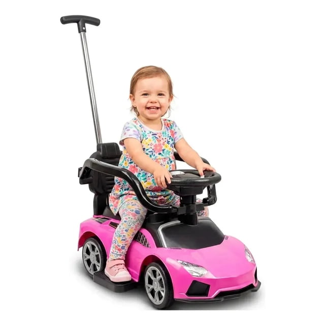 Carro Montable Con Bastón Mini Infantil Con Luz Para Niños