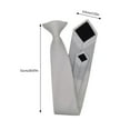 thumbnail image 5 of Yokua Fashionable Lazy Neck Tie Solid Color Quick Clip On Pre Tied Necktie for Men, 5 of 20