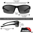 thumbnail image 2 of Gafas de Sol Bifocales proSPORT Lentes Polarizadas Gris +2.50 +1.00 +1.25 +1.50 +1.75 +2.00 +2.25, 2 of 8