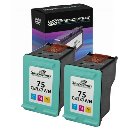 Speedy Remanufactured Cartridge Replacement for HP 75 CB337WN (Tri-Color 2-Pack)