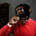 thumbnail image 3 of USA 250th Anniversary Hat​ Baseball Cap Embroidered Liberty Eagle Pumpkin Design Orange Text Details Patriotic Outdoor Event Wear, 3 of 5