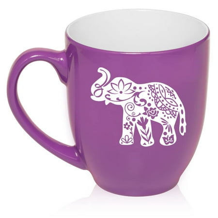 

Cute Elephant Ceramic Coffee Mug Tea Cup Gift for Her Women Wife Mom Sister Girlfriend Friend Family Boss Grandma Daughter Birthday Housewarming Cute Elephant Lover (16oz Purple)