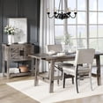 thumbnail image 2 of Wampat Modern 67.7 in Rectangle 6 Seats Dining Table, Grey, 2 of 7