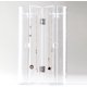 thumbnail image 3 of Spinning Tubular Acrylic Jewelry Storage Holder, Rotating Organizer - 24 Hooks for Dressing - Holds Necklaces, Bracelets Clear, 3 of 5
