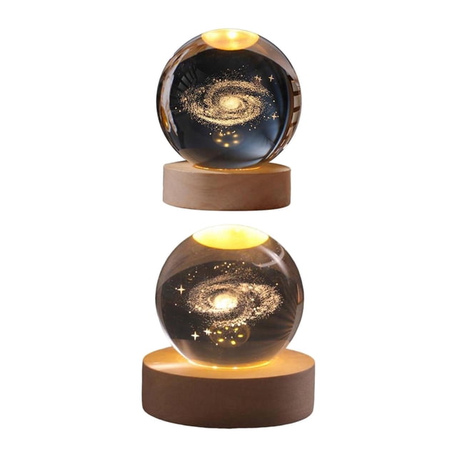 2 uds. De luces nocturnas 3D, adorno decorativo de noche, LED con Base para de noche para sala de estar, dormitorio, de noche, decoración de escritorio para el hogar EstiloD Sunnimix Luz de noche