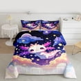 thumbnail image 2 of Manfei Cute Axolotl Bedding Comforter Set 2pcs for Kids, Glitter Stars Galaxy Twin Comforter Sets, Kawaii Animal Bedding Set, Luxury Bedroom Decor, 2 of 8