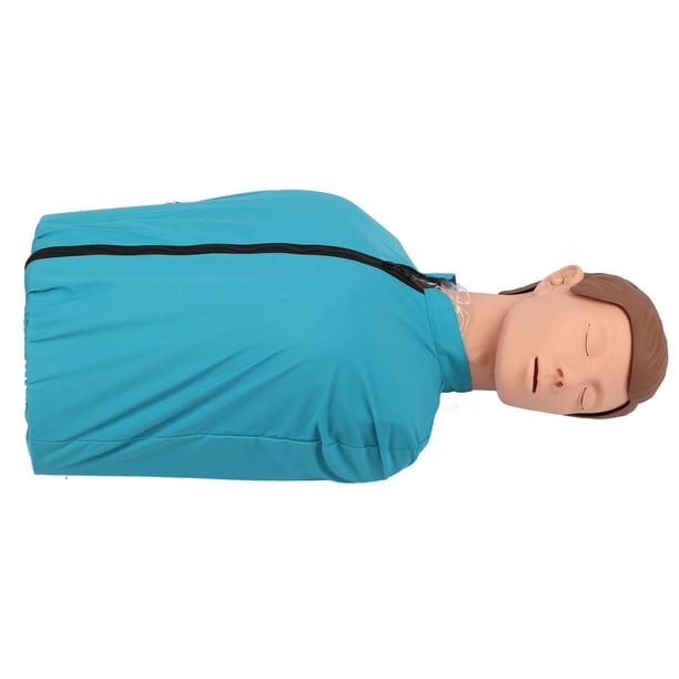 Modelo De Entrenamiento De Reanimación Cardiopulmonar, Goma De Fácil Limpieza, Sensación Realista De La Mano, Modelo De Respiración Artificial De Medio Cuerpo Para Compresiones