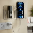 thumbnail image 3 of Fogun Wall Mounted Phone Holders Clear Design for Bedroom and Office Organizing Use with Easy Installation and Charging Access, 3 of 4