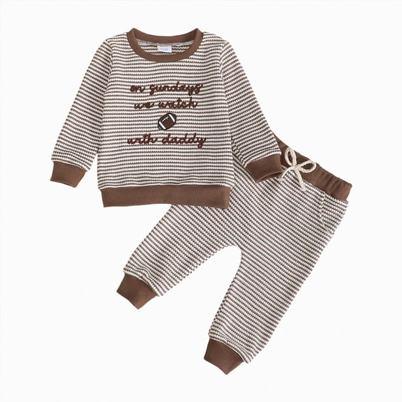 HCNTES Baby Boy Winter Clothes Toddler Baby Boy Fall Outfits Print Crewneck Sweatshirt Pants Sets Cute Boy Clothes 6 12 18 24 Months 2T 3T 4T 5T 6T 7T 8T 9T