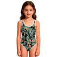 thumbnail image 3 of CCRFTGI Swimsuit for Child Girls Size 6-7 2026 Summer One Piece Bathing Suit Beach Print Swim Vacation Girls Clothes Girls Bathing Suit Mint Green 5-6 Years, 3 of 7