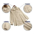 thumbnail image 3 of ZANZEA Women's Fashion Long Sleeved Shirts Corduroy Blouse Casual Loose Tops, 3 of 10