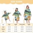 thumbnail image 4 of FORMRS Wearable Blanket Hoodie with Sleeves for Kids Cozy Flannel Sweatshirt, Art Field, 4 of 7