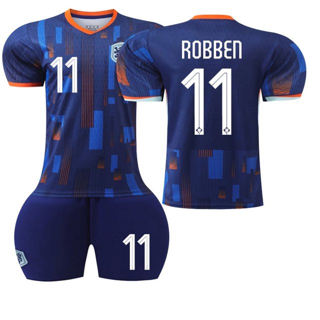 Maillot de Soccer Garçons Filles Enfants Virgile 4 MEMPHIS 10 ROBBEN 11
