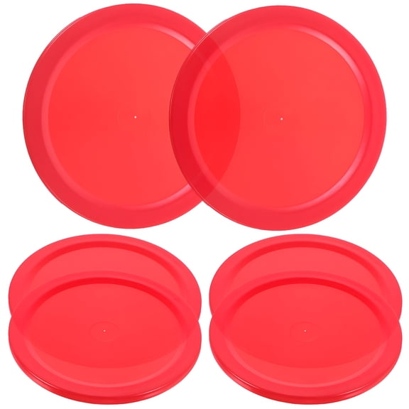 BESTSKY 5Pcs Air Hockey Pucks Table Hockey Pucks Plastic Hockey Piece Air Hockey Table Accessories