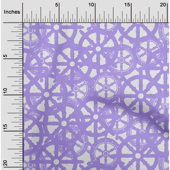 oneOone Georgette Viscose Amethyst Fabric Block Fabric For Sewing Printed Craft Fabric By The Yard 42 Inch Wide-UTK