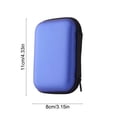 thumbnail image 3 of Yhmxh Hard Drive Carrying Case Storage Organizer Bag, EVA Universal Carry Pouch Electronic Accessories Carrying Case, Portable Shockproof Storage Bag with Mesh Pocket for Earphones, Cables, 3 of 6