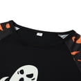 thumbnail image 5 of Halloween Pajamas Family Pajamas Set Matching Sleepwear Glow In The Dark Ghost Print Tops + Pants Set, 5 of 5