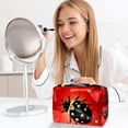 thumbnail image 6 of Seven Starred IadybirdCosmetic Travel Bag with Zipper, Printed Design - Ideal for Ladies and Girls on the Go - Includes Small Pouch, Men's Personalized Toiletry Bag, and Multi-Pouch Travel Bag, 6 of 6