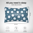 thumbnail image 4 of Bingfone Christmas sheep Print Satin Pillowcase for Hair - Standard Size with Zipper Silky & Soft Pillow Covers,20x30 Inches-No pillow core, 4 of 6