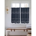 thumbnail image 2 of Rustic Botanical Living Room Curtains 2 Panel, Japanese Herb on Black Simple Art Cafe Window Treatment, Farmhouse Bedroom Bathroom Kitchen Curtains Drapes 104"x45", 2 of 6