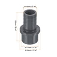 thumbnail image 2 of Uxcell Reducer Pipe Fitting 32x25mm, 3 Pack Straight Coupling Connector, Grey, 2 of 6