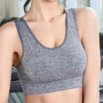 thumbnail image 3 of Women's Running Sports Thin Shockproof Gathering Large Sexy And Comfortable Strapless Bra, 3 of 5