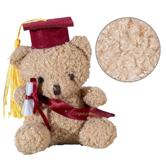Stuffed Bear in Graduation Hat Bachelors Graduation Hat Commencements Gift Graduation Bear Toy