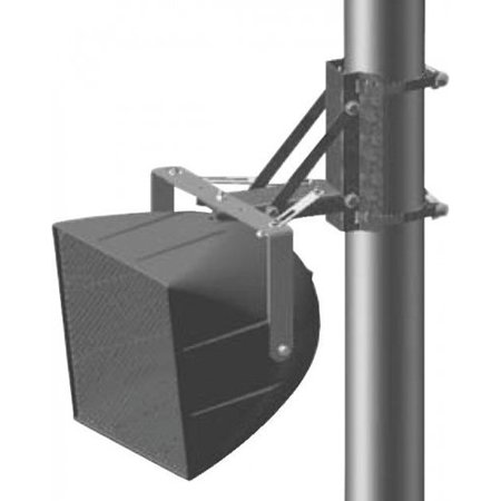 

Pole Mount Bracket Single or Dual Loudspeakers Vertical Downtilt and Left-to- Right panning