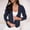 Navy, variant on Bmisegm Women Fashion Solid Color Open Front Long Sleeve Pocket with Zipper Suit Casual Slim Blazers Outerwear Coat Jackets for Women Navy L