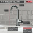 thumbnail image 4 of Trinsic Single Handle Bar Faucet in Arctic Stainless 1959LF-AR, 4 of 5
