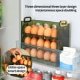 thumbnail image 6 of Yesbay Egg Holder 3 Layer Design Rotatable Large Capacity Space-saving Protective Storage Reusable Refrigerator Door Egg Storage Box Kitchen Supplies, 6 of 7