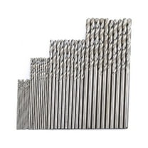 OFFIGAM 40pcs Numbered Drill Bit Set Silver HSS for Home DIY and Engineering