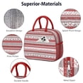 thumbnail image 4 of Womens Red Christmas Folk Pattern Lunch Box for Work,Insulated Lunch Bag for Women,Loncheras Para Mujer,Leakproof Adult Lunch Bag for Work,Beach,Travel,Picnic,Camping, 4 of 7