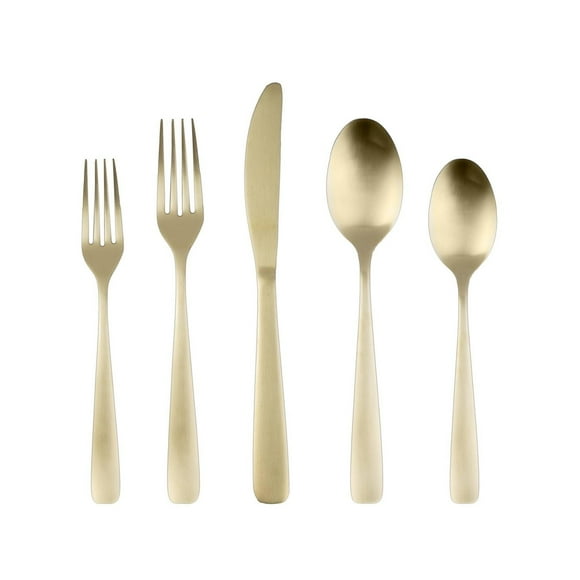 Cambridge Cranston Champagne 18/0 Stainless Steel 20 PieceFlatware Set, 20-piece