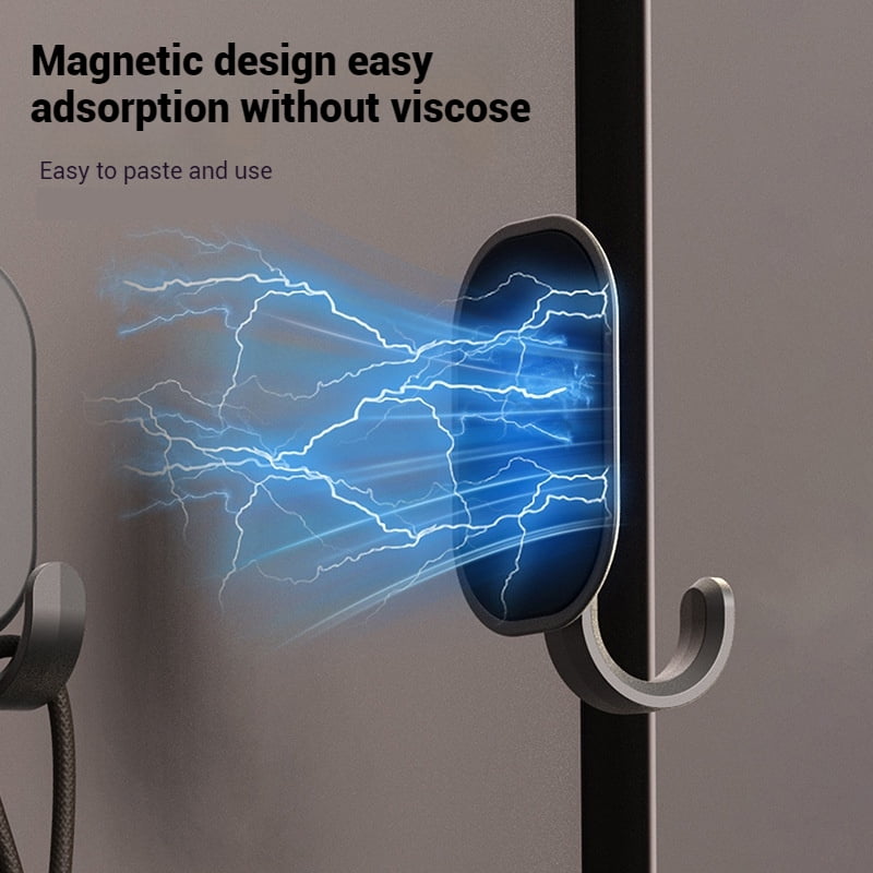 4/10PCS Strong Magnetic Hooks Kitchen Key Magnetic Hook Fridge Multi-Purpose Storage Hooks Bathroom Hanger Fridge Storage