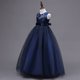 thumbnail image 3 of Vestido infantil Vestido de princesa Vestido de novia de encaje infantil grande Vestido largo Vestido tipo chaleco, 3 of 6