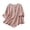 a-Red14939, variant on Womens Solid Color Textured Blouse 3/4 Sleeve Round Neck Colorful Knot Button Loose Fit Casual Top For Daily Wear Cozy Top