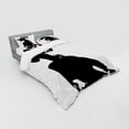 thumbnail image 3 of Ambesonne Retro Bedding Set 3 Pcs, Romantic Dance Partners, Twin, White Black, 3 of 3
