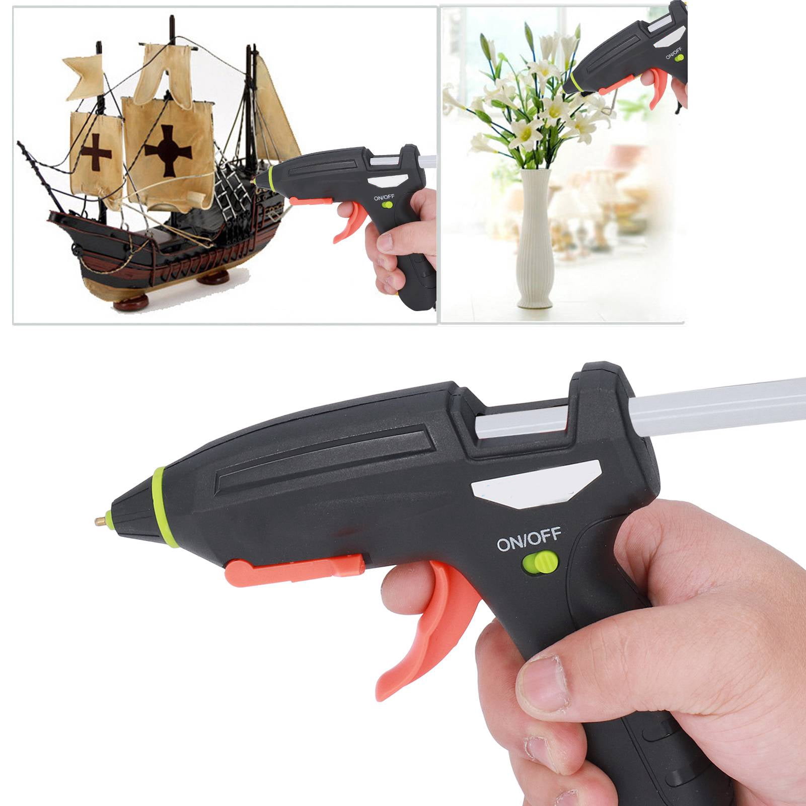 Yajisi Cordless Mini Hot Melt Glue Gun Kit, USB Rechargeable 3.7V 2400mAh Battery Powered Repair Tool for Arts, DIY Crafts, and Home Quick Repairs, Includes 5 Glue Sticks (10.24 inches / 26 cm)