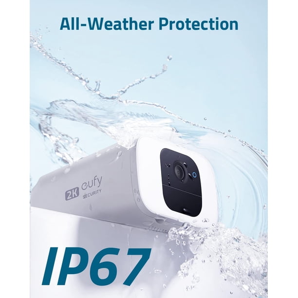 Anker eufy Security 2K Wireless Outdoor Camera, Solar Powered