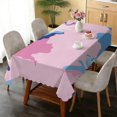 thumbnail image 6 of Rectangular Tablecloth 60x84 Inch – Waterproof Polyester Printed Table Cover, Wrinkle Resistant, Washable for Kitchen & Dining, Colorful Geometry Fluid Print, 6 of 6