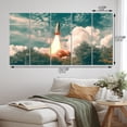 thumbnail image 4 of Designart "Rocket Spaceship in Florida I" Modern Wall Art Prints Set, 4 of 5