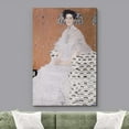 thumbnail image 2 of wall26 Canvas Print Wall Art Portrait of Johanna Staude Gustav Klimt Classic Illustrations Fine Art Decorative Vintage Colorful Historic Multicolor Retro for Living Room, Bedroom, Office - 32"x4, 2 of 5