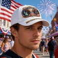 thumbnail image 5 of TOWED22 250 Anniversary USA Hat - 250 Year American Anniversary Hat Eagle Liberty Bell Statue of Liberty Patriotic Embroidered Hats B, 5 of 9