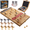 SM45-hezi-weihuoshao, variant on Grhonior Horse Race Board Game Foldable Solid Wood Horse Racing Game With 11 Luxury Metal Horses, Cards and Dice for Adults, Finish Line Family Party Game with 2 Dice & 100 Chips