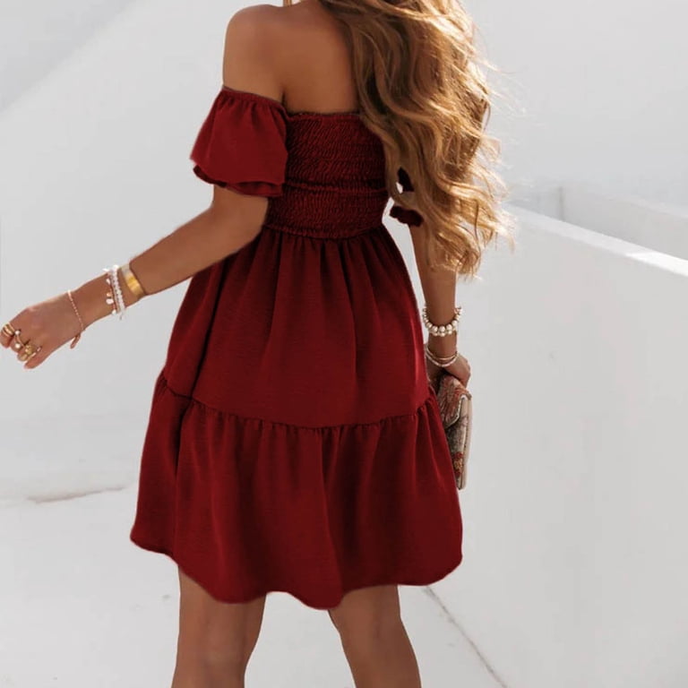 short satin white dress Prom Dress, White Homecoming – shopluu evening-dresses Group-Dresses Color:Bora Bora Red Dress to impress no comfortable for ceremonies.